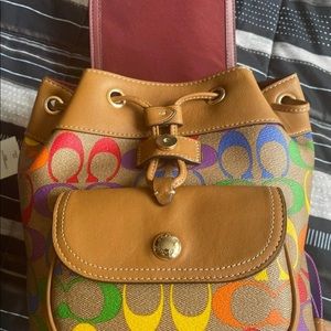 Coach Pennie Rainbow Backpack